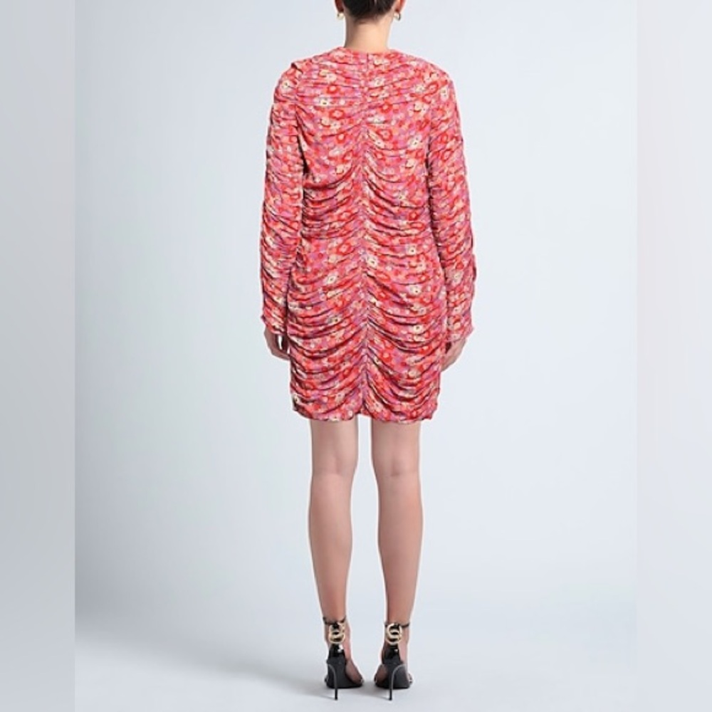 NWT Róhe Sadie Floral Ruched Mini Dress | Size 4 - Picture 2 of 9